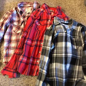 Set of (3) Flannel Shirts